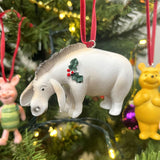 Eeyore Christmas Tree Decoration with Holly, Gisela Graham 8cm Baubles - Tophatter Daily Deals