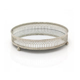 Silver Effect Mirror Tealight Candle Tray Plate 20Cm Candle Plate - Tophatter Daily Deals