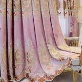 Atmospheric Living Room Floor Curtain Bedroom Full Blackout Pink cloth Unit price of 1meter 0 - Tophatter Daily Deals