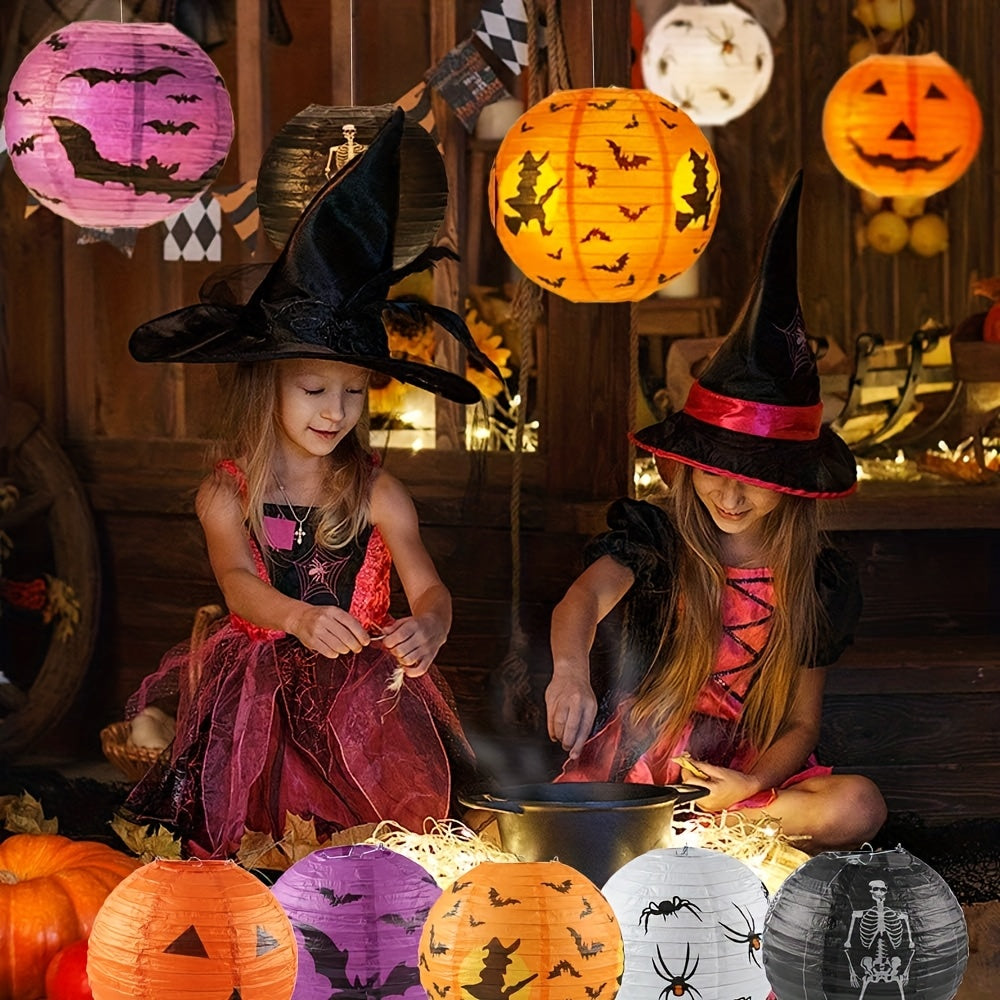 Halloween Paper Lanterns Set Decor (10pcs) - Tophatter Daily Deals