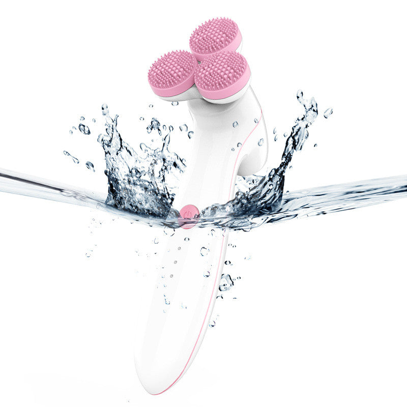 3D Smart Massage Cleanser Electric Cleanser Electric Silicone Facial Cleanser 0 - Tophatter Daily Deals