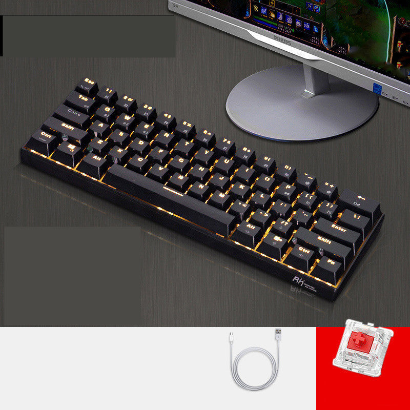 Bluetooth Mechanical Keyboard Mobile Phone Tablet 3 Style 0 - Tophatter Daily Deals