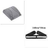 Back Stretcher Pillow Neck Lumbar Support Massager For Neck Waist Back Sciatica Herniated Disc Pain Relief Massage Relaxation Grey SetB 0 - Tophatter Daily Deals