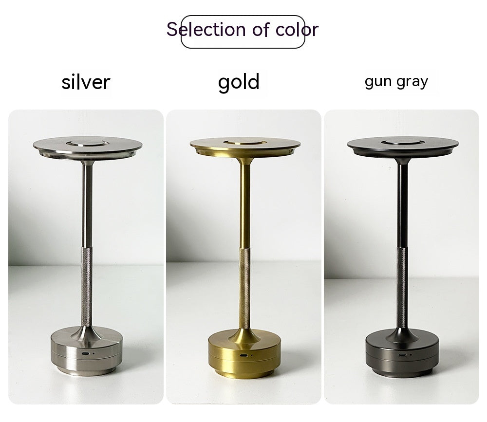All Aluminum I-shaped Touch Table Lamp USB Charging 0 - Tophatter Daily Deals