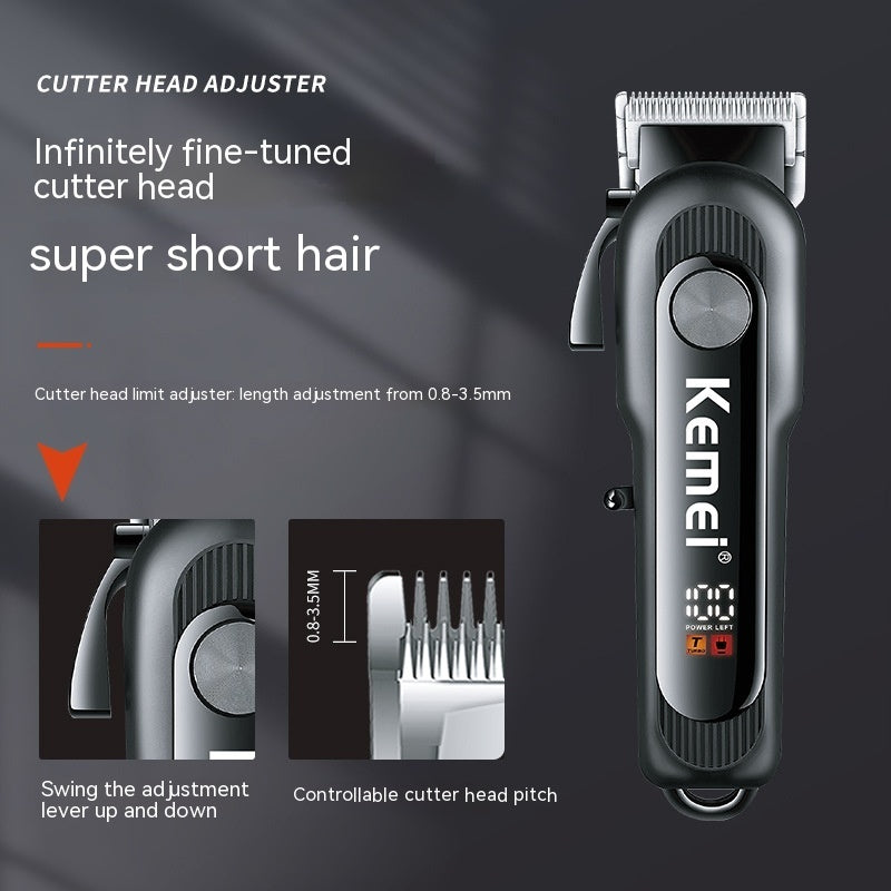 Adjustable High Power USB Fast Charge LCD LCD Display Hair Clipper 0 - Tophatter Daily Deals