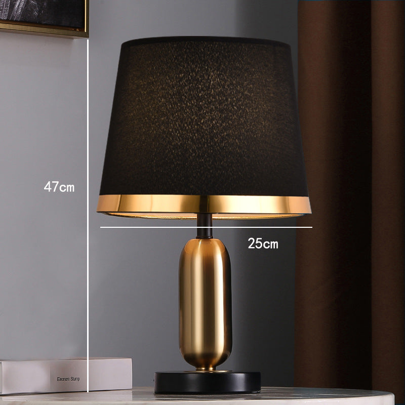 Bedroom Creative Simple Touch Night Light Table Lamp Cylindrical black 0 - Tophatter Daily Deals
