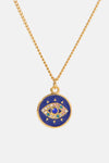 Cubic Zirconia Evil Eye Pendant Chunky Chain Necklace Blue One Size Necklaces - Tophatter Daily Deals