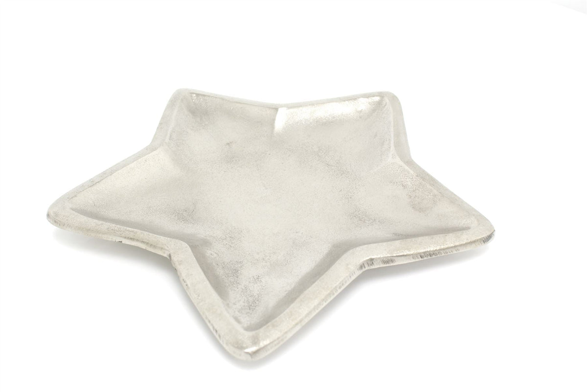 Stunning Silver Metal Candle Tray Tealight Holder Display Plate 35cm Tray - Tophatter Daily Deals