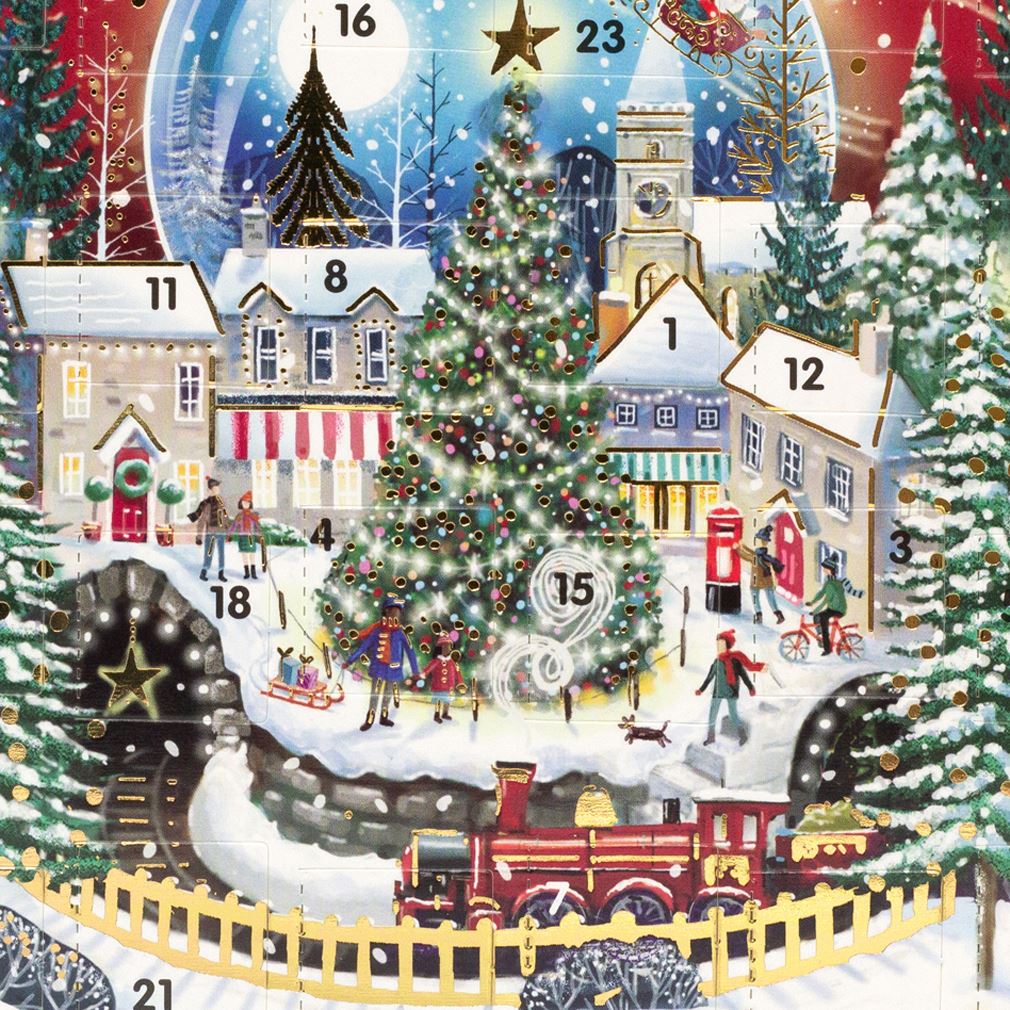 Christmas Night Advent Calendar Greetings Card | Door Advent Calendar Advent Calendar - Tophatter Daily Deals