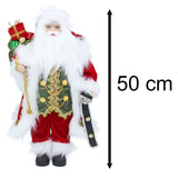 Standing Santa Claus | Traditional Santa Claus Figure Christmas Ornament - 50cm Ornament - Tophatter Daily Deals