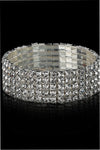 Alloy Elastic Bracelet Silver One Size Bracelets - Tophatter Daily Deals