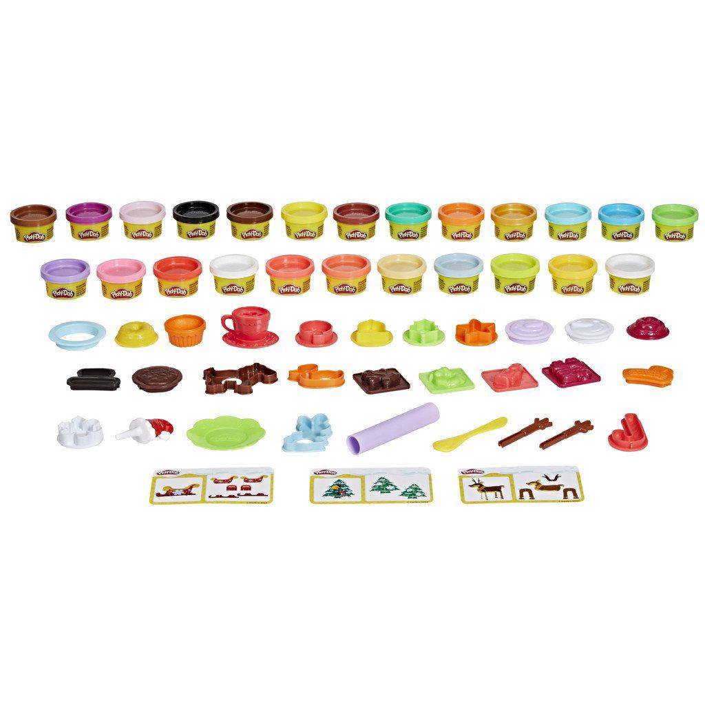 Play-Doh Christmas Advent Calendar with 24 Cans and 28 Fun Tools for Kids Advent Calendar - Tophatter Daily Deals