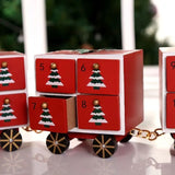 Santa Express Train Christmas Advent Calendar | Wooden Train Advent Calendar Advent Calendar - Tophatter Daily Deals