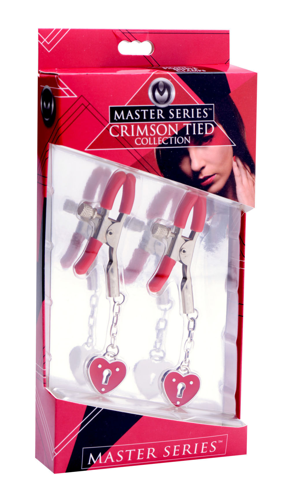 Charmed Heart Padlock Nipple Clamps with Adjustable Screw Grip > Sex Toys > Nipple Clamps - Tophatter Daily Deals