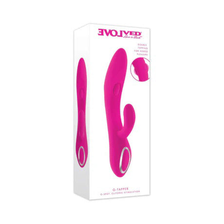 Evolved G-Tapper – USB Rechargeable Rabbit Vibrator with Dual Motors and Flexible G-Spot Shaft > Vibrators > Ladies > Rabbit - Tophatter Daily Deals
