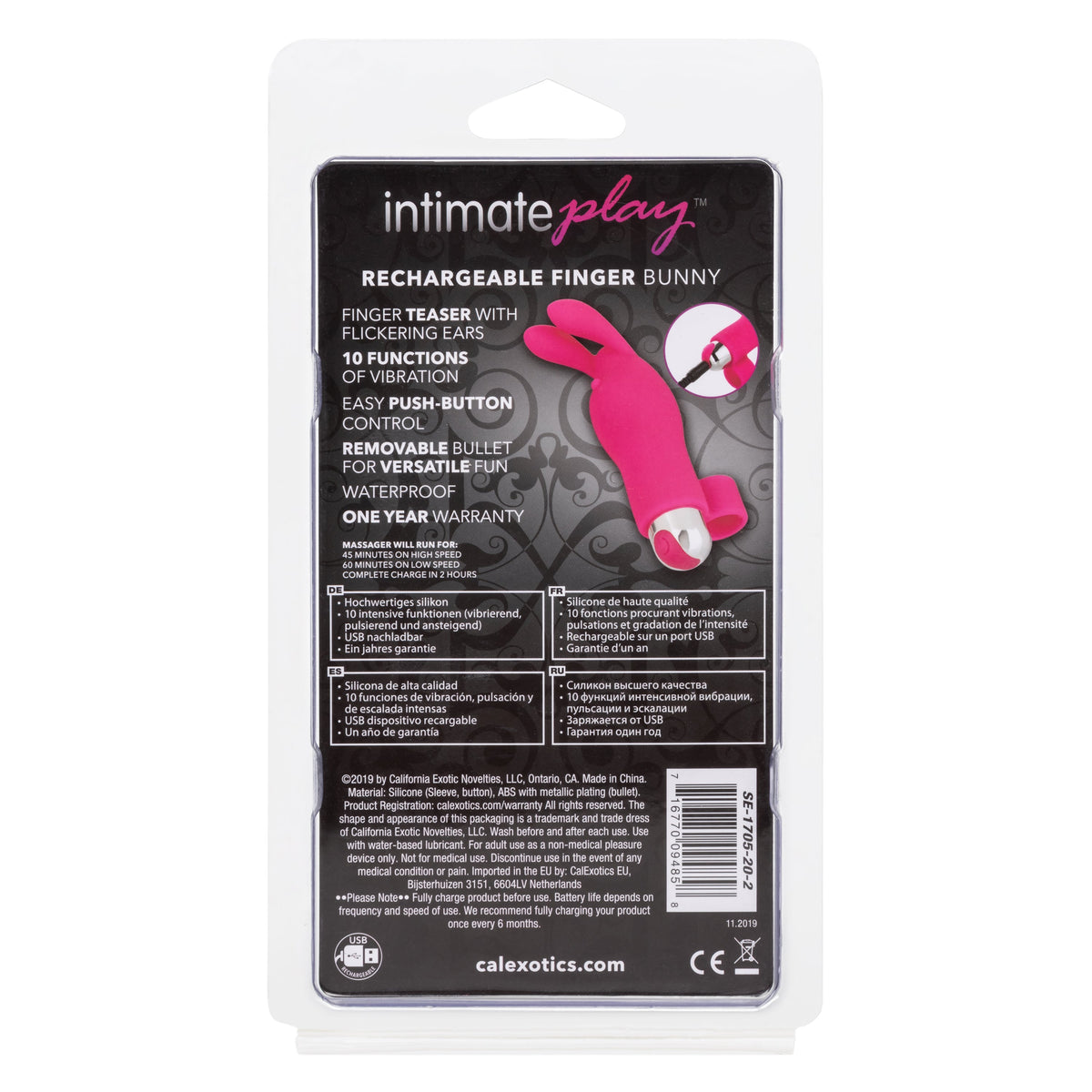 Intimate Play Rechargeable Bunny Finger Vibrator > Vibrators > Finger Vibrators - Tophatter Daily Deals