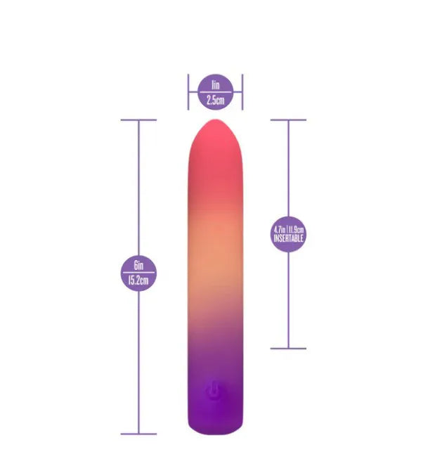 Play With Me Sunset Passion – Bullet Vibrator with 5 Vibration Speeds > Vibrators > Mini Vibrators - Tophatter Daily Deals