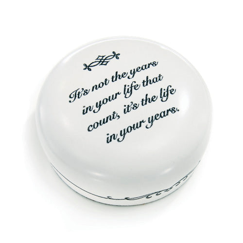 Word of the Wise-Paperweights Years In Life - Tophatter Daily Deals
