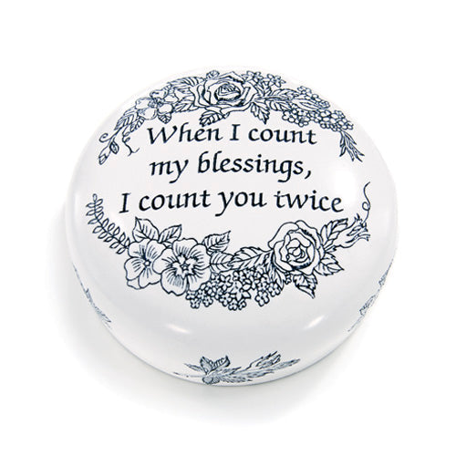Word of the Wise-Paperweights Count Your Blessings - Tophatter Daily Deals