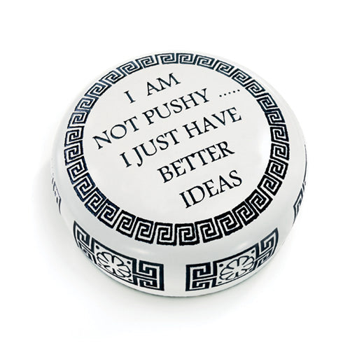 Word of the Wise-Paperweights I'm Not Pushy - Tophatter Daily Deals