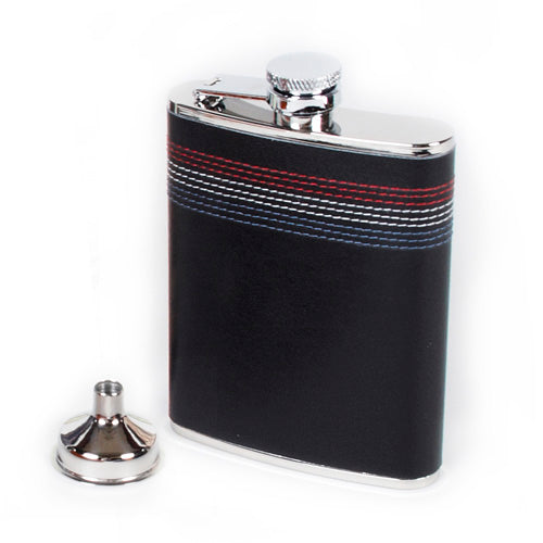 Stitched Leather Flask - Tophatter Daily Deals