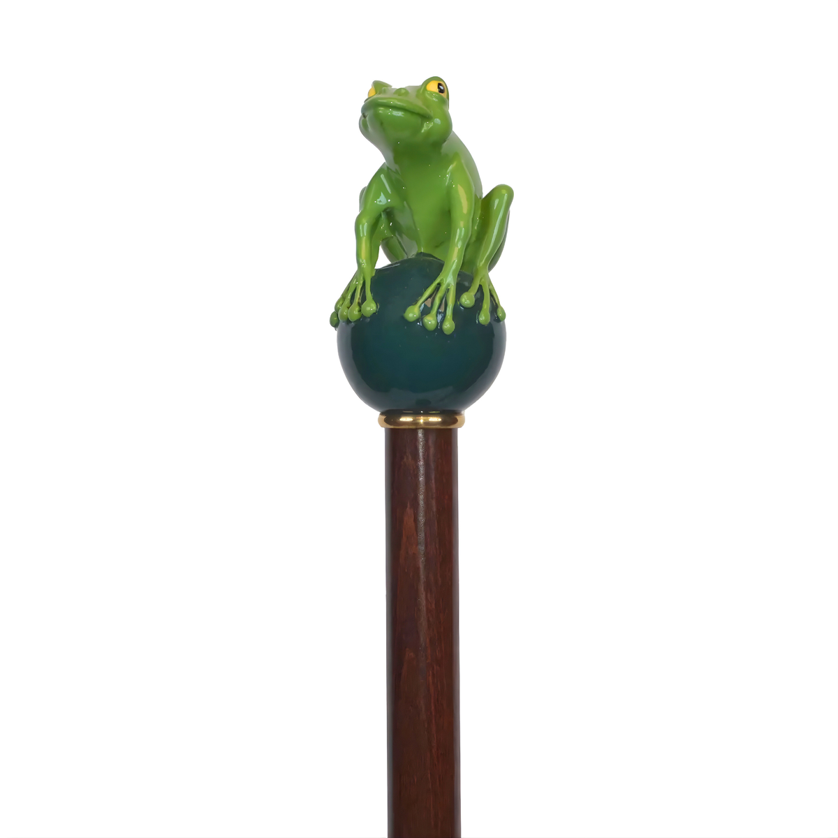 Frog Prince Green - Walking Cane - Tophatter Daily Deals
