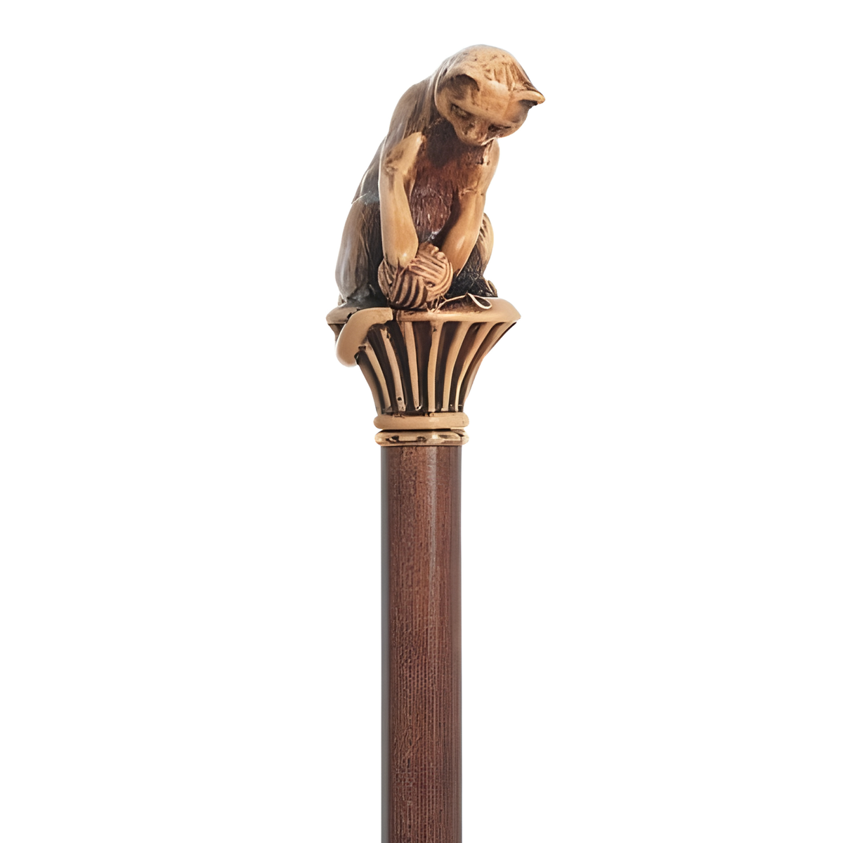 Felix Cat Handle Luxury Walking Cane - Italian Craftsmanship & Style - Tophatter Daily Deals