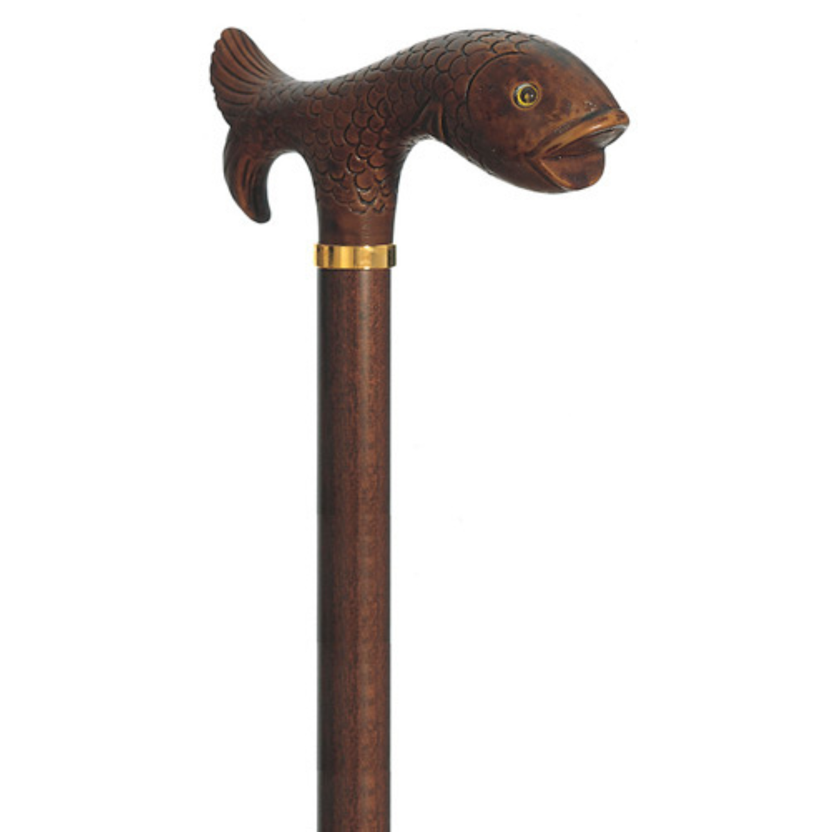 Trout Walking Stick - Brown - Tophatter Daily Deals