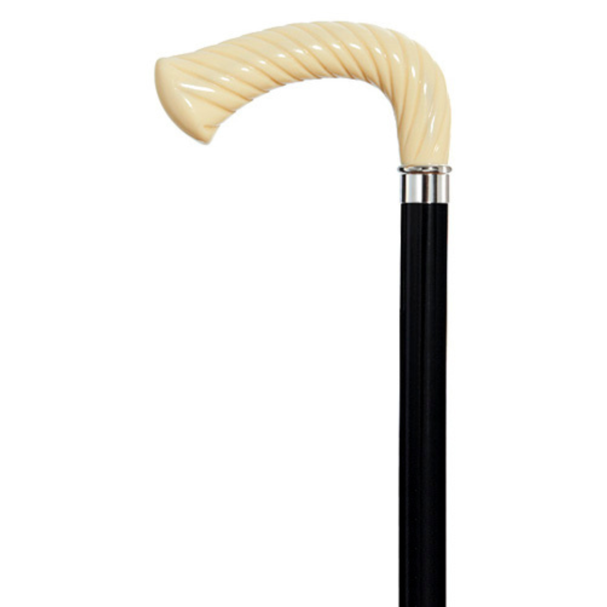 Einstein Classic Twisted Rope Opera Handle Walking Stick, 36-Inch - Tophatter Daily Deals