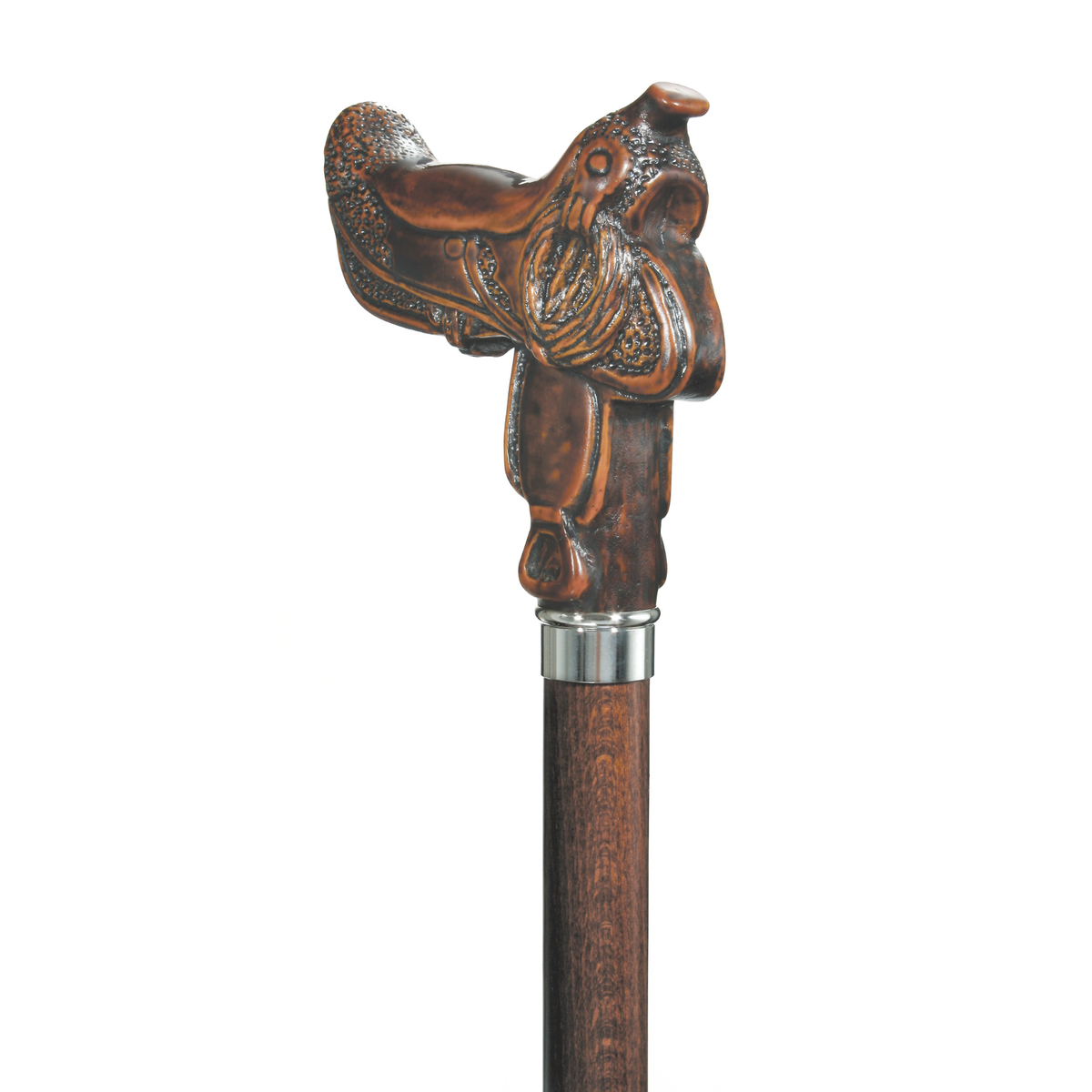 Cowboy Saddle Walking Stick - Tophatter Daily Deals