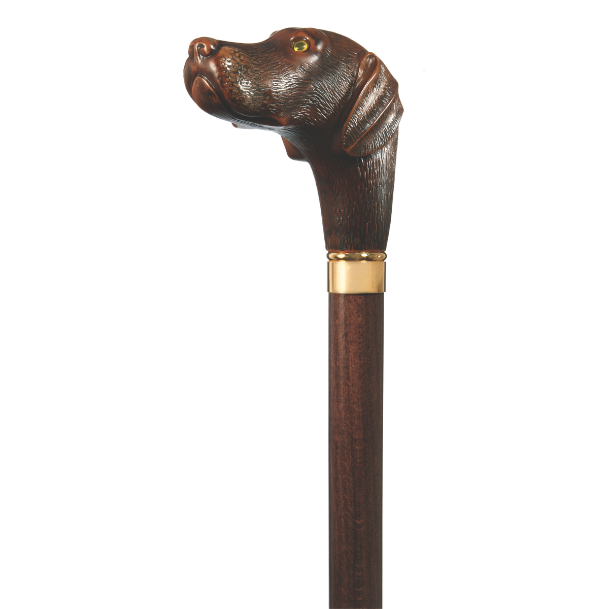 Brownie the Chocolate Lab Walking Stick - Tophatter Daily Deals