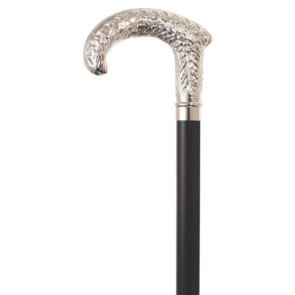 Baroque Nickel-Plated Derby Handle Walking Stick - Tophatter Daily Deals