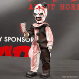 Terrifier - Living Dead Dolls Presents Art The Clown (Blood Spattered) Collectible Doll - Tophatter Daily Deals