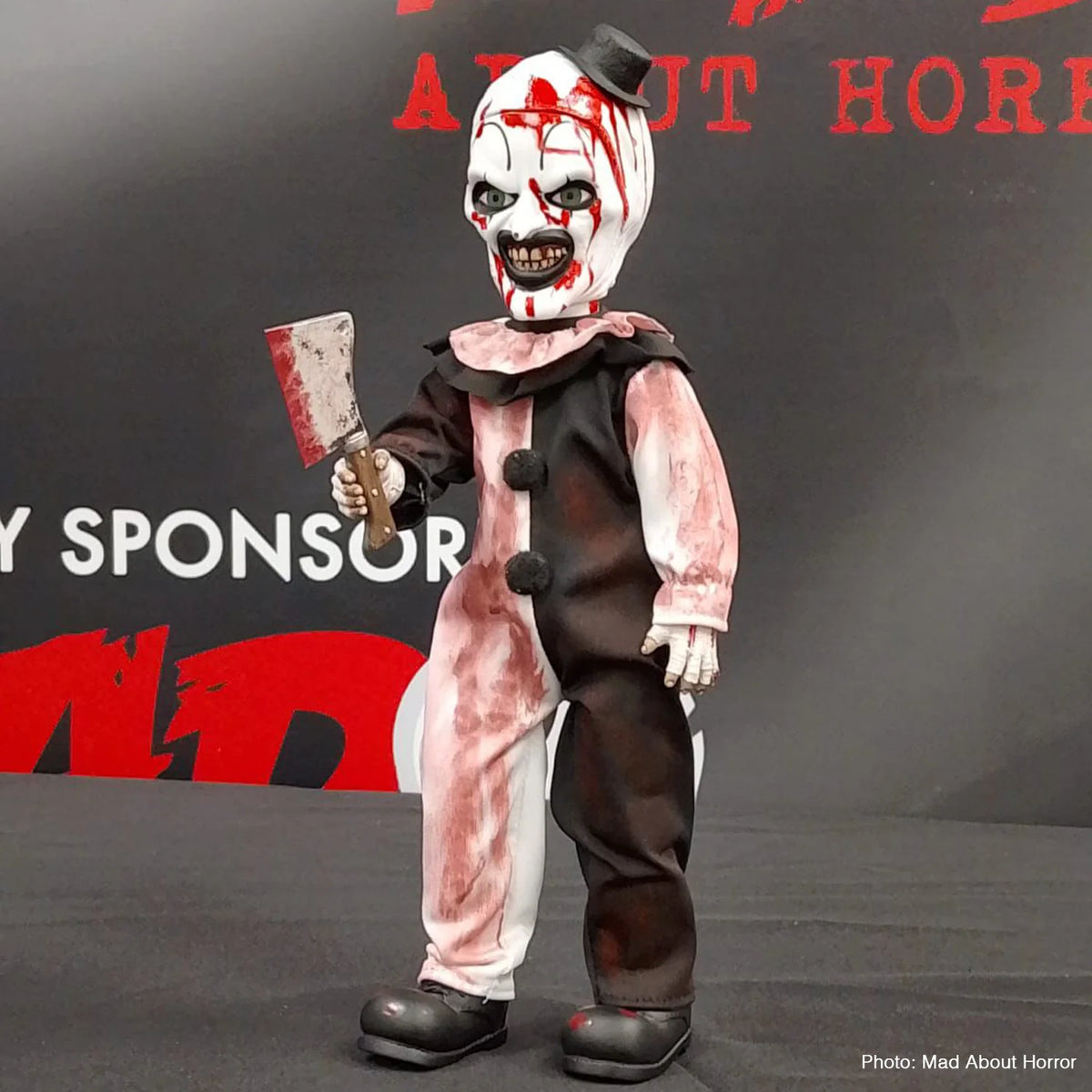 Terrifier - Living Dead Dolls Presents Art The Clown (Blood Spattered) Collectible Doll - Tophatter Daily Deals