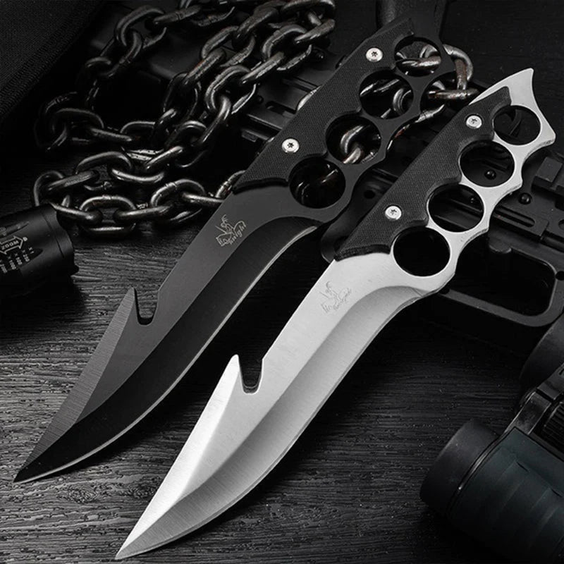 Fighting Brass Knuckle Knife - Tophatter Daily Deals