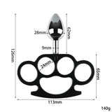 New Products Anal Plugs Metal Finger Tiger Anal Plugs Rear Anal Plugs Adult Erotic Sex Products Anal Plugs Black Medium - Tophatter Daily Deals