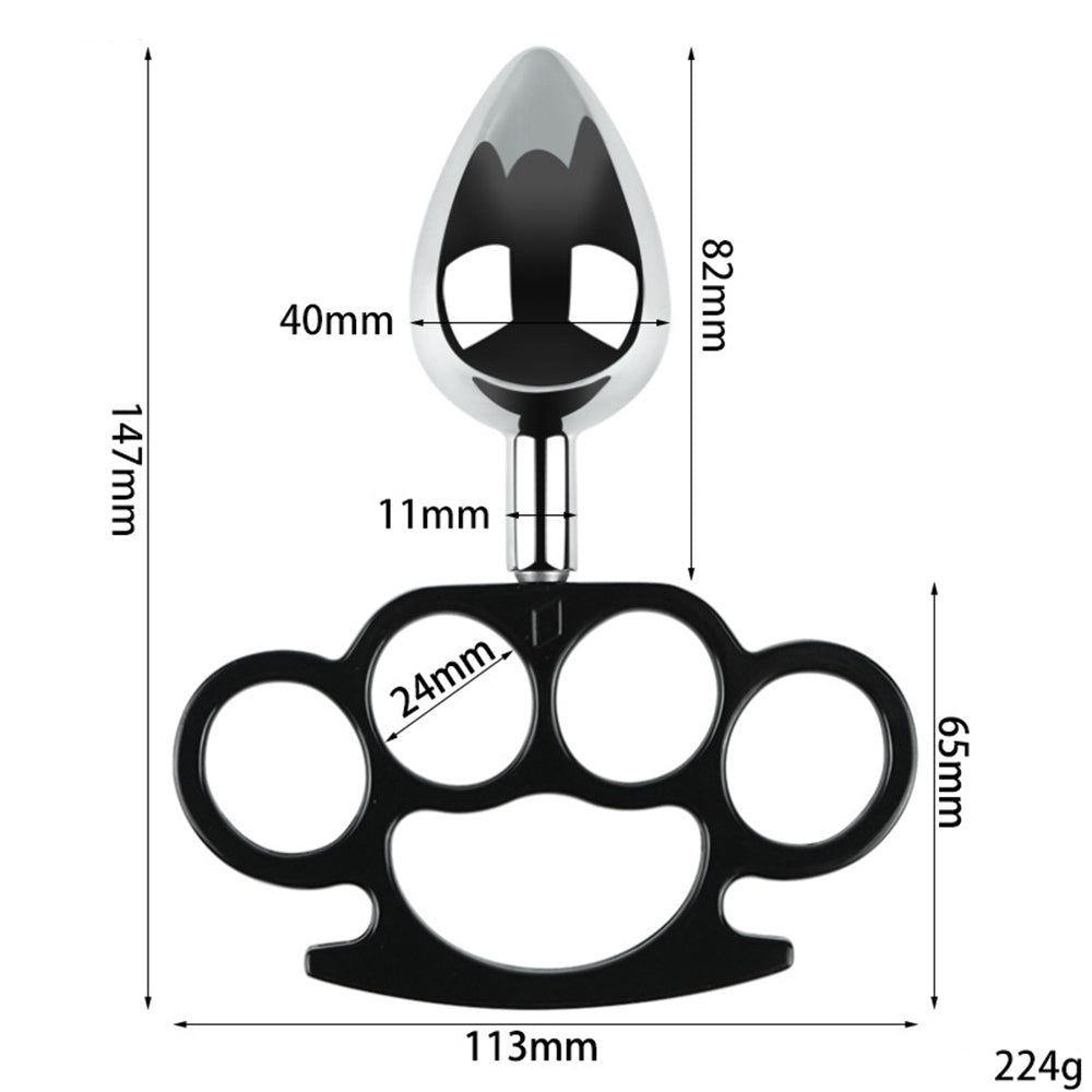 New Products Anal Plugs Metal Finger Tiger Anal Plugs Rear Anal Plugs Adult Erotic Sex Products Anal Plugs Black Extra Large - Tophatter Daily Deals