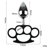 New Products Anal Plugs Metal Finger Tiger Anal Plugs Rear Anal Plugs Adult Erotic Sex Products Anal Plugs Black Extra Large - Tophatter Daily Deals