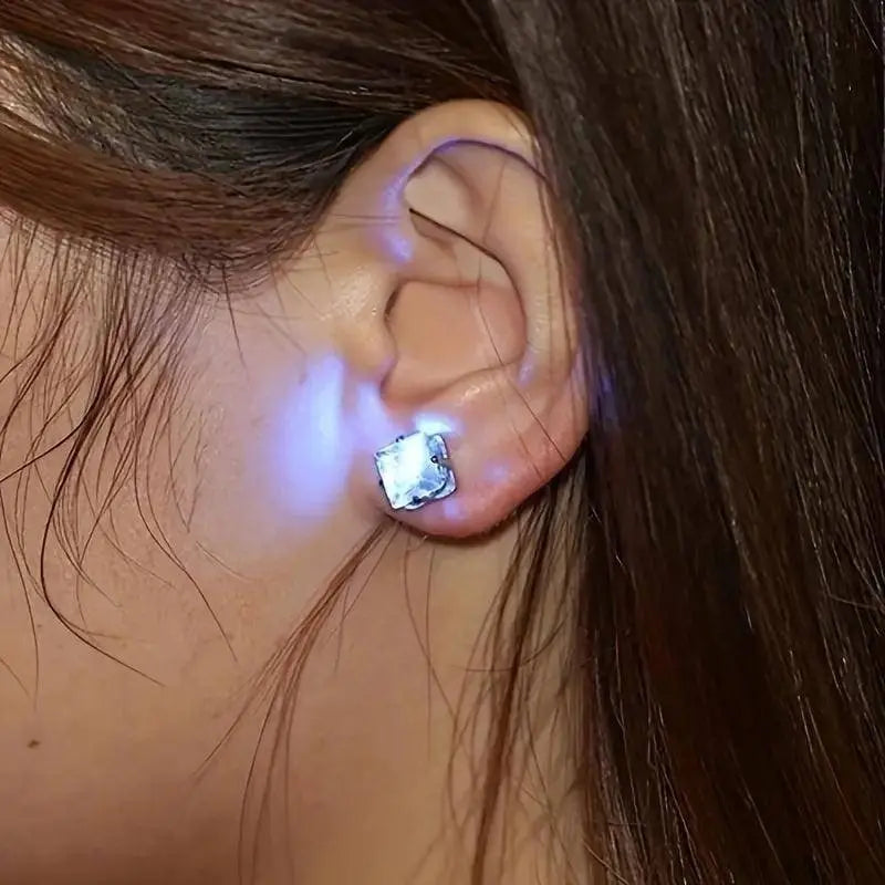 1 Pair Cool Colorful Flashing Earrings Glowing In The Dark - Tophatter Daily Deals