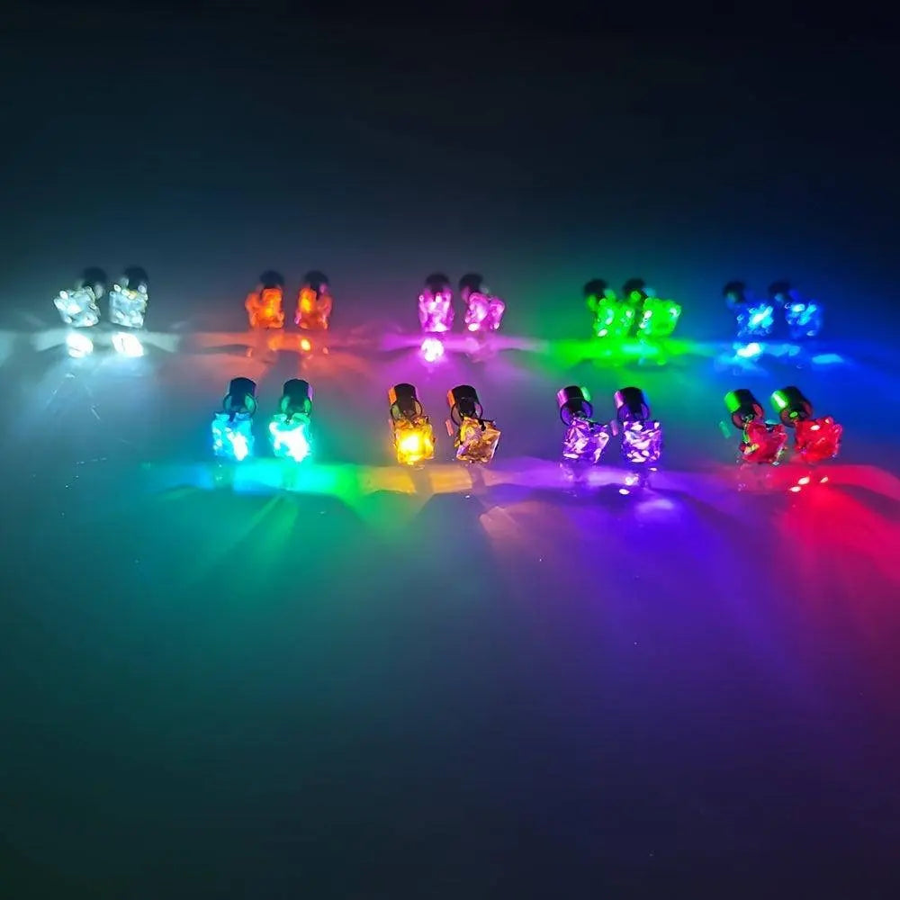 1 Pair Cool Colorful Flashing Earrings Glowing In The Dark - Tophatter Daily Deals