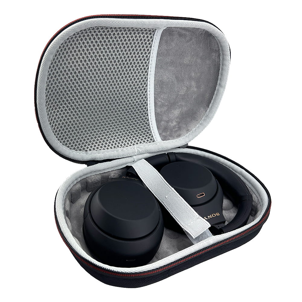 CentralSound EVA Hard Zippered Headphones Protective Carrying Case - Black Audio Accessories - Tophatter Daily Deals
