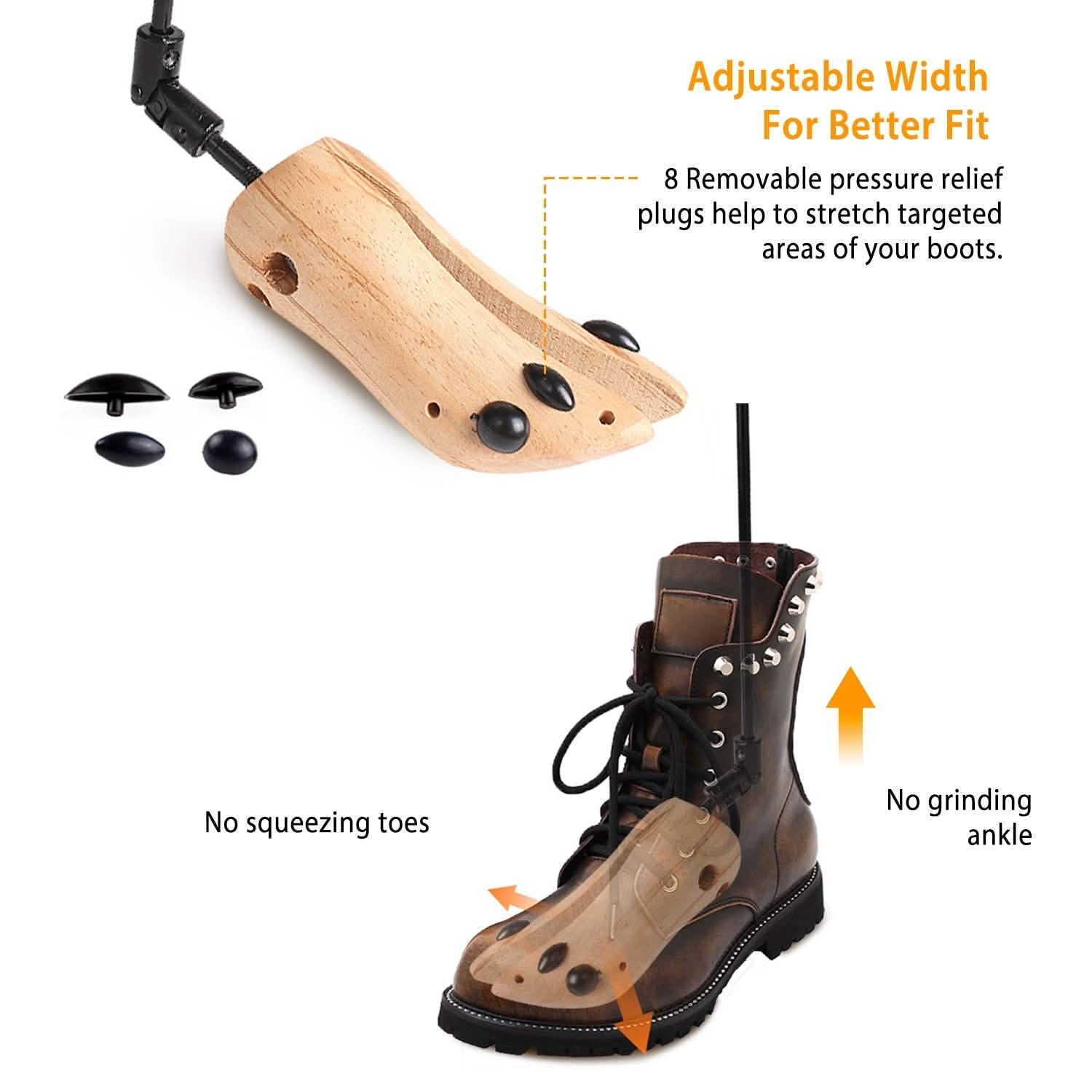 1-Pair: Adjustable Boot Stretcher Storage & Organization - Tophatter Daily Deals