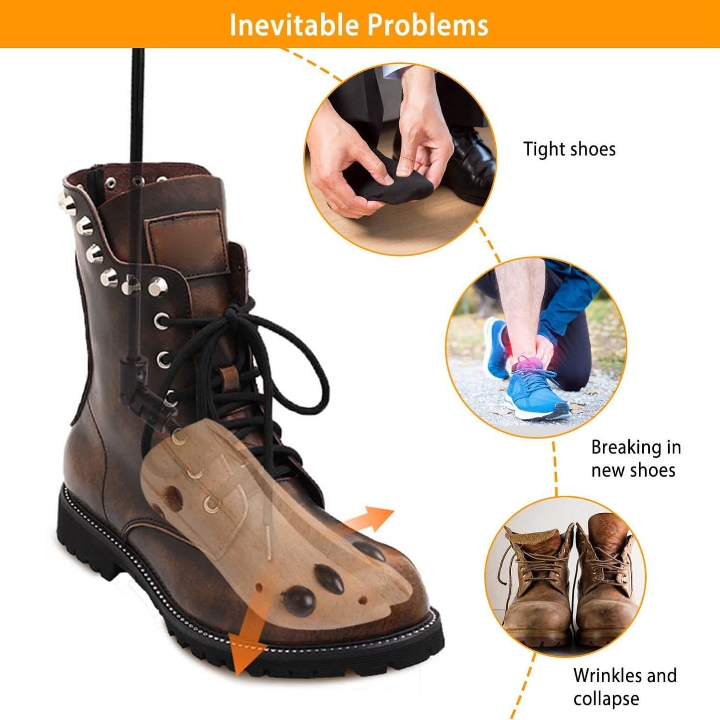 1-Pair: Adjustable Boot Stretcher Storage & Organization - Tophatter Daily Deals