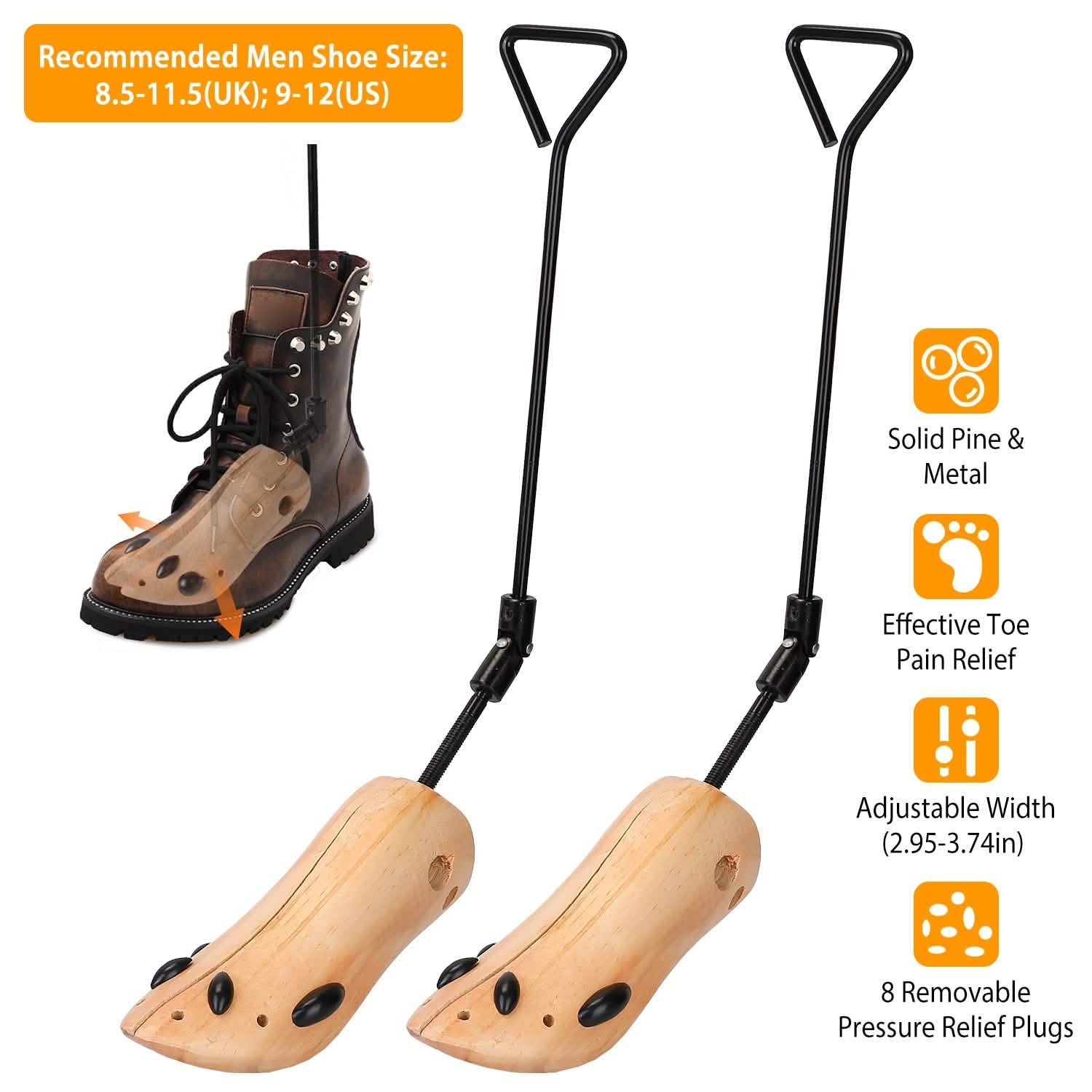 1-Pair: Adjustable Boot Stretcher Storage & Organization - Tophatter Daily Deals