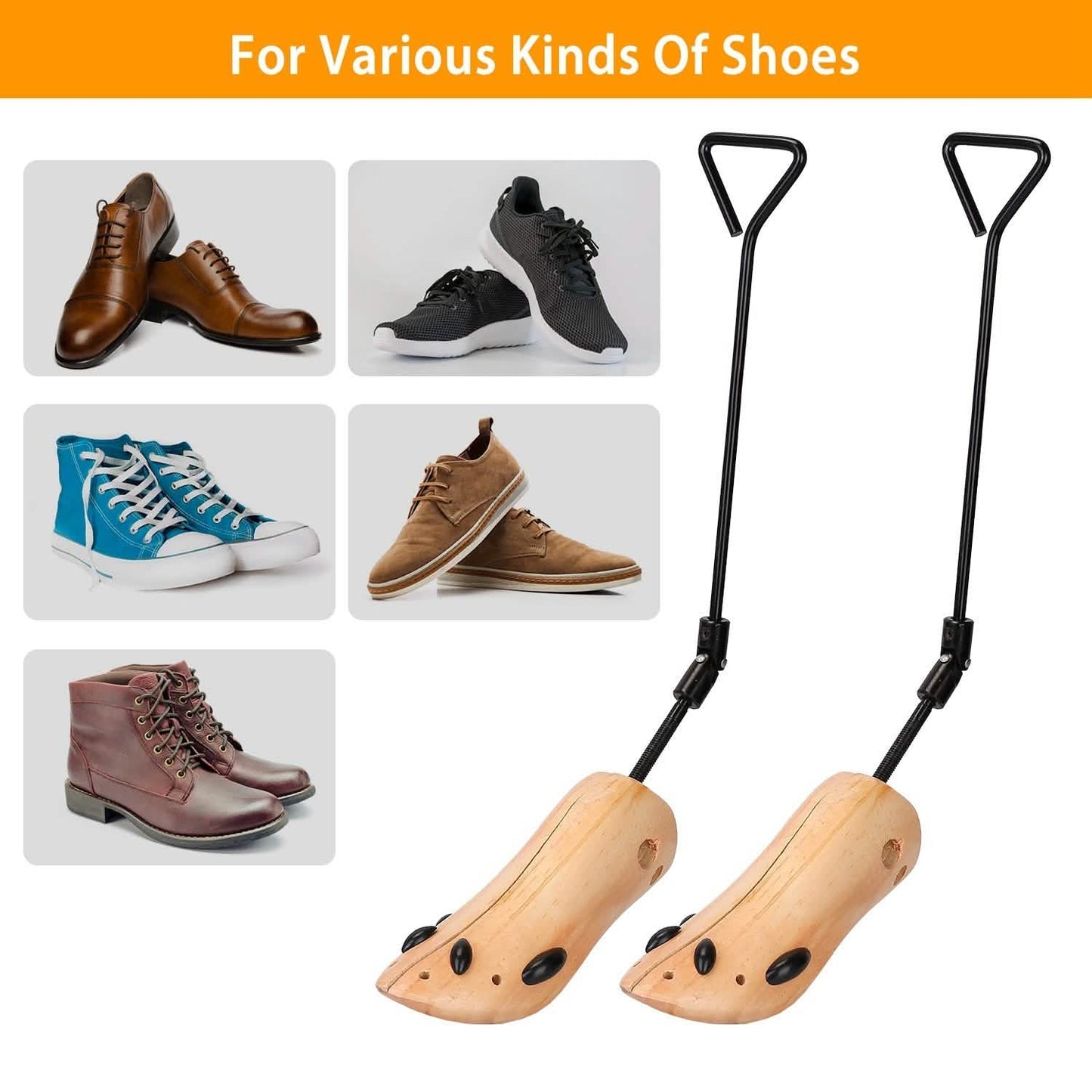 1-Pair: Adjustable Boot Stretcher Storage & Organization - Tophatter Daily Deals