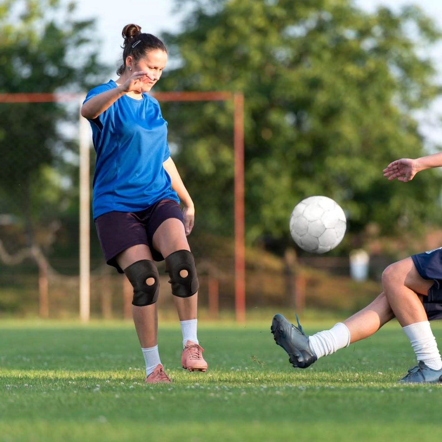 1-Pair: Adjustable Knee Support Compression Health & Wellness - Tophatter Daily Deals