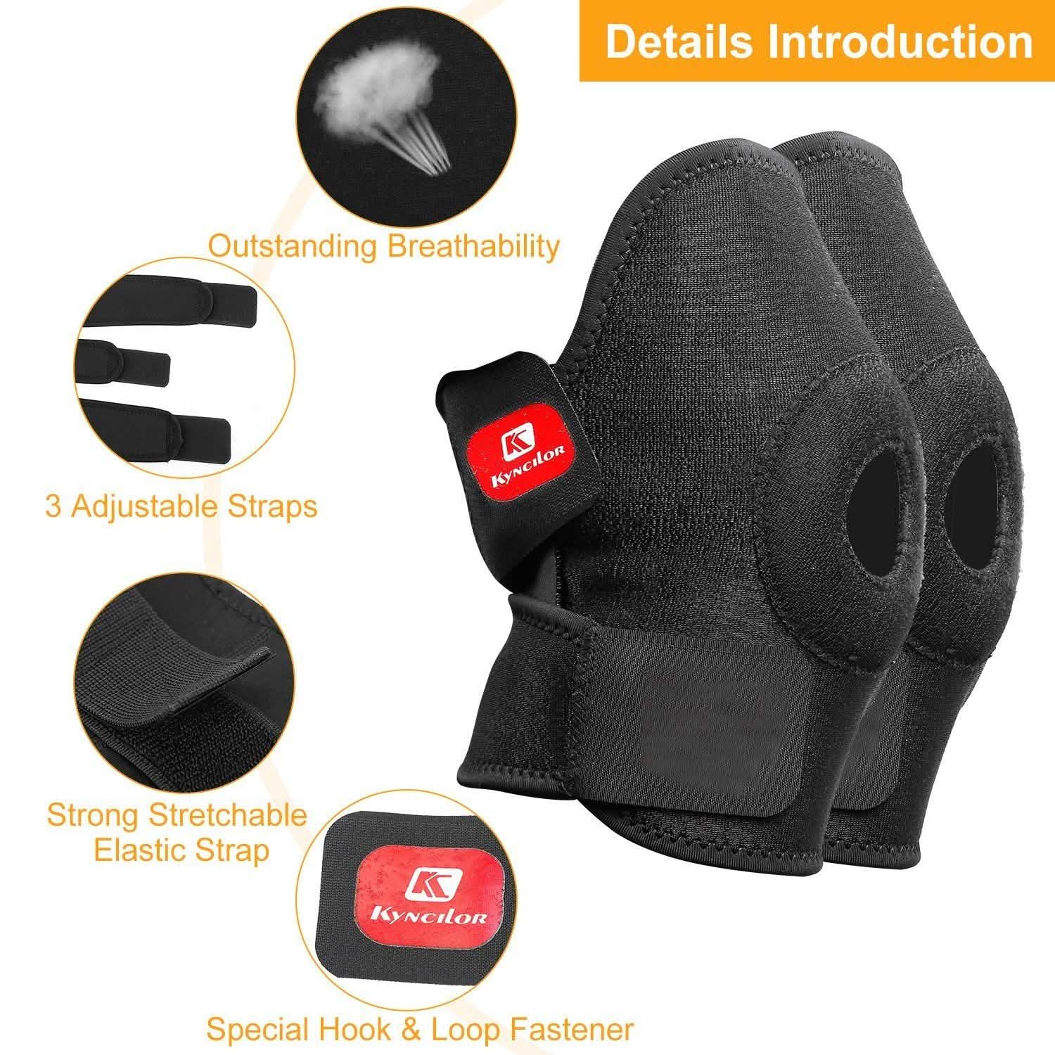 1-Pair: Adjustable Knee Support Compression Health & Wellness - Tophatter Daily Deals