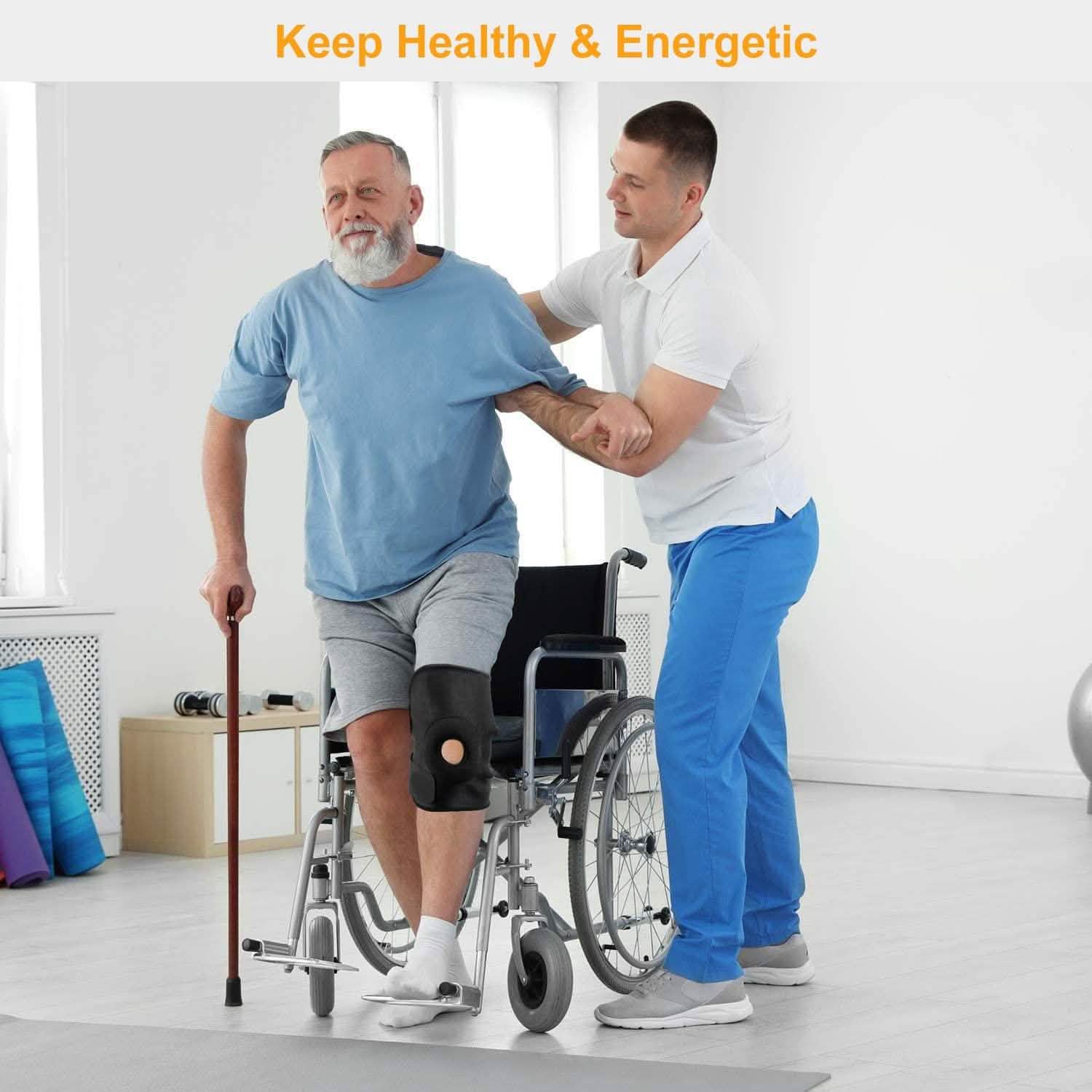 1-Pair: Adjustable Knee Support Compression Health & Wellness - Tophatter Daily Deals