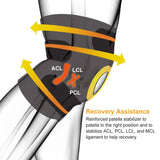 1-Pair: Adjustable Knee Support Compression Health & Wellness - Tophatter Daily Deals