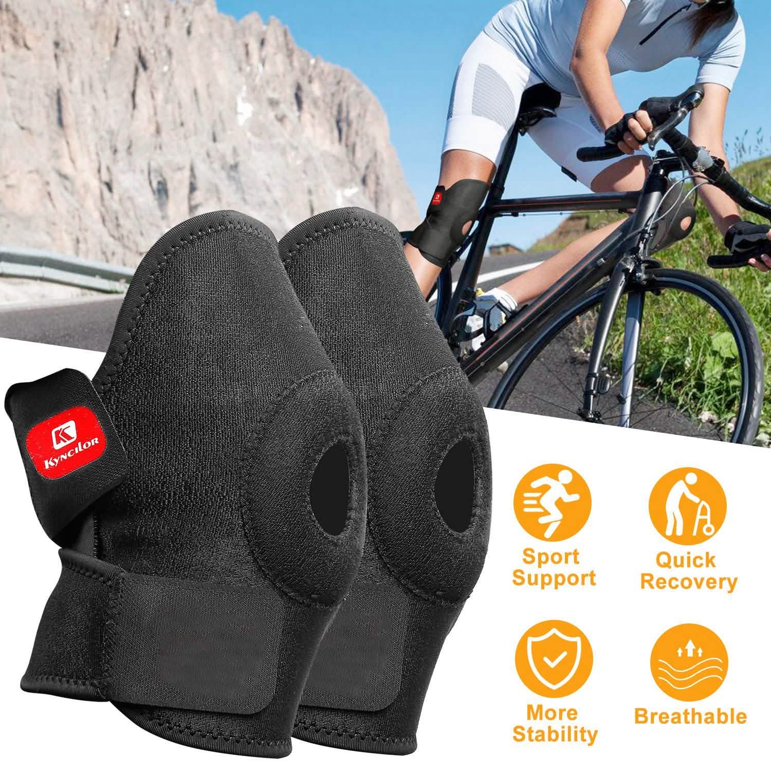 1-Pair: Adjustable Knee Support Compression Health & Wellness - Tophatter Daily Deals